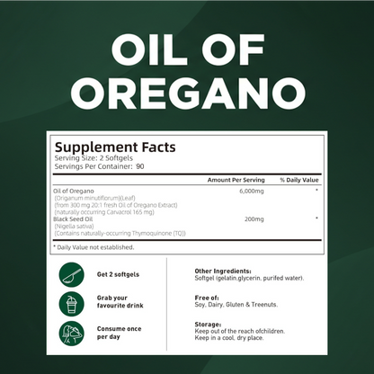 Oil of Oregano Softgel Capsules